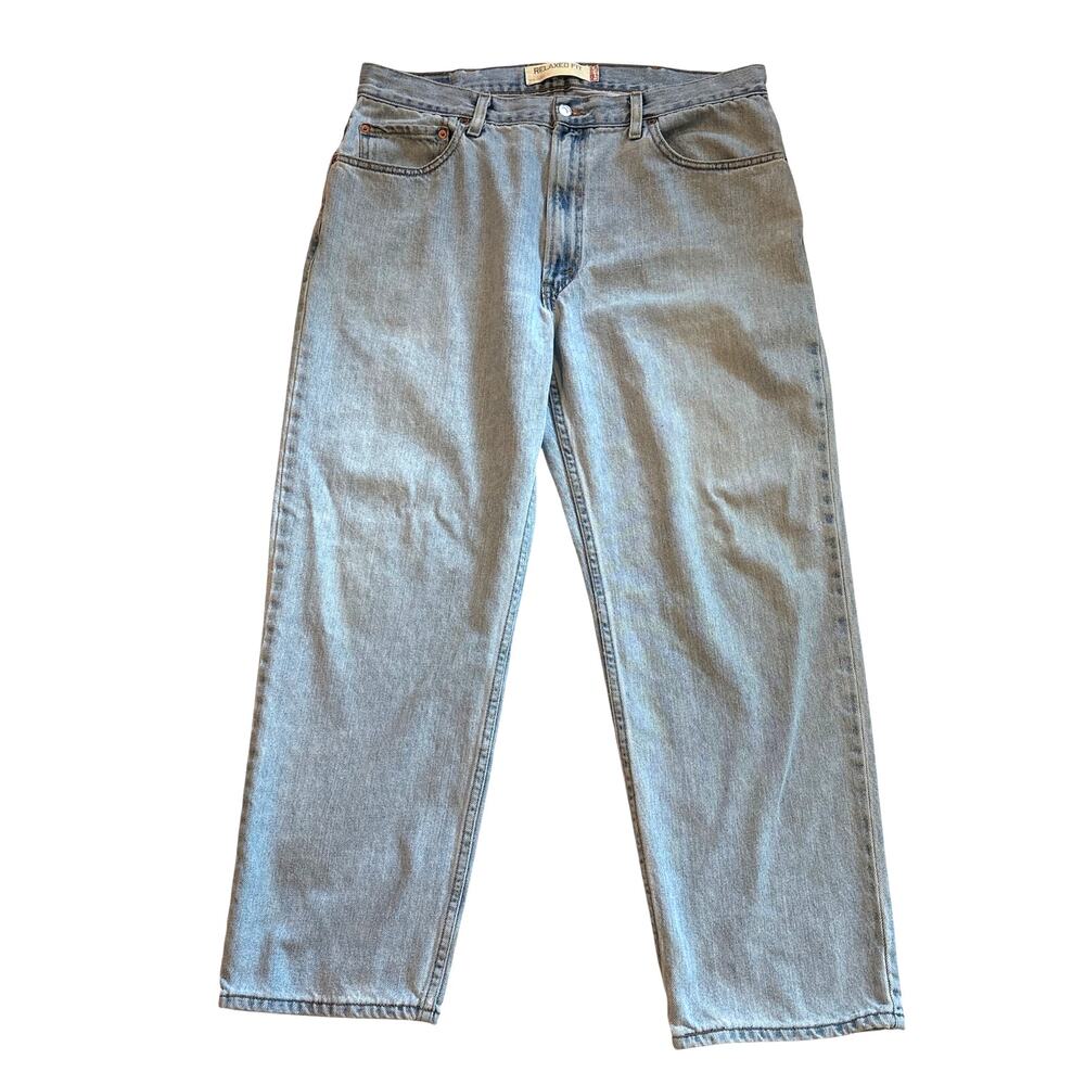 Levis 550 Jeans Mens 38x30 (36x29) Blue Relaxed Fit 100% Cotton Y2K Retro *FLAW*